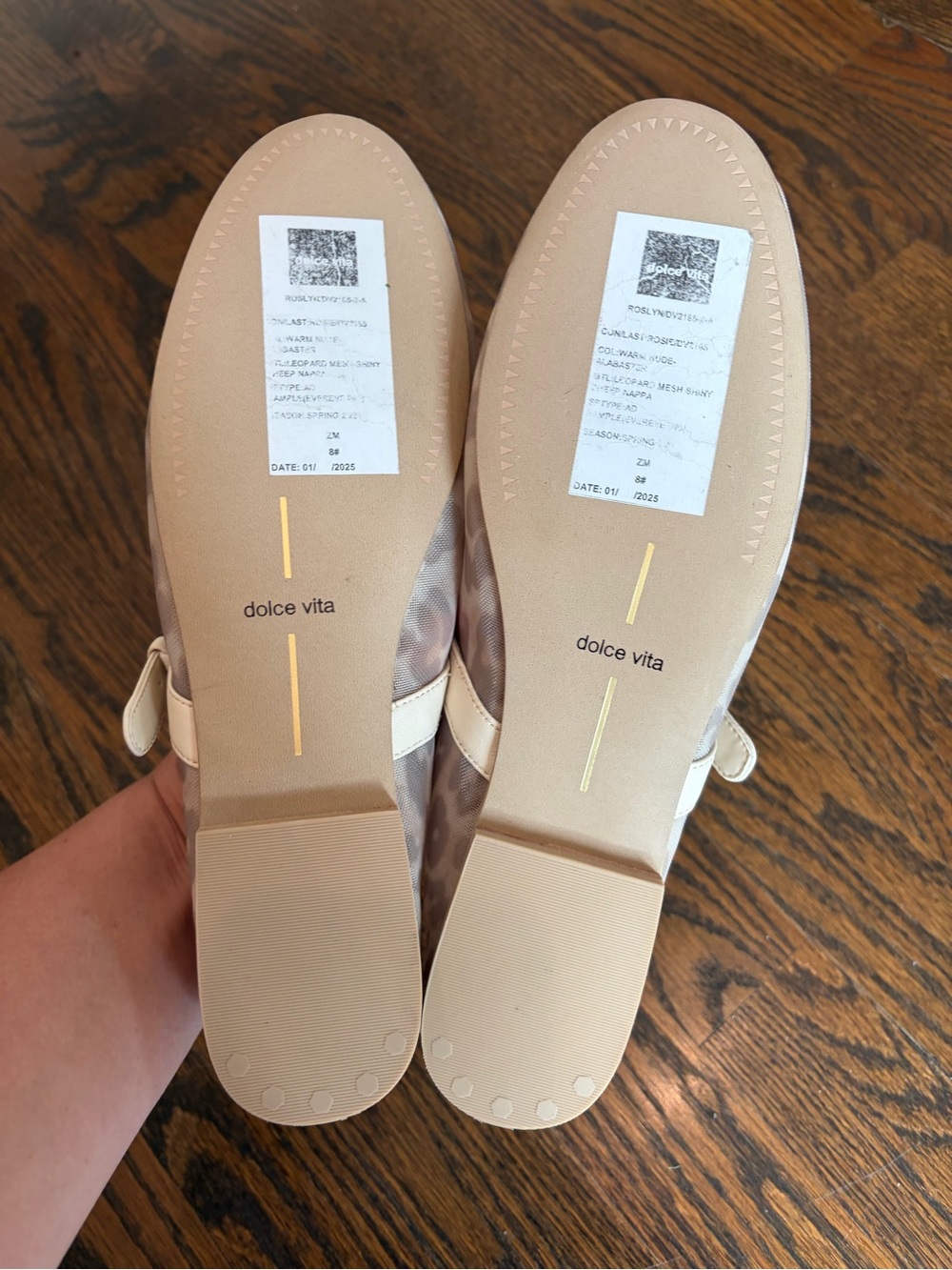 DOLCE VITA Roslyn Mesh Mary Jane Leopard Print Ballet Flat - Picture 5 of 10